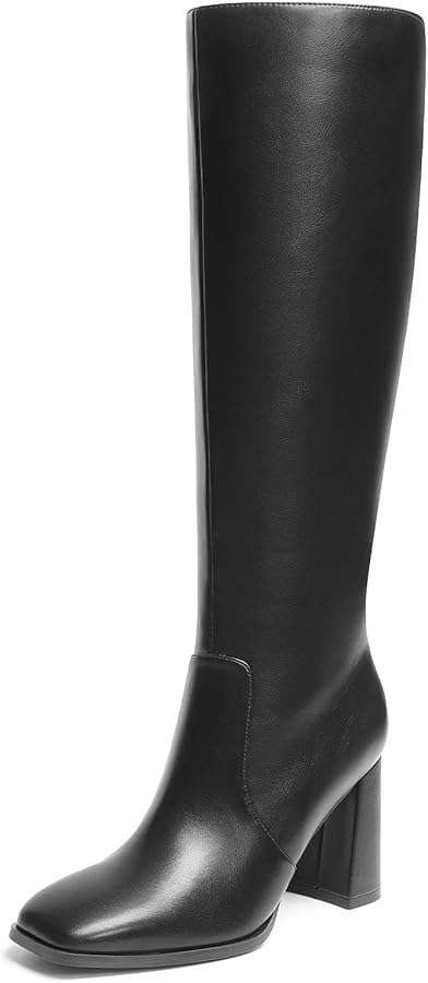 Amazon.com | DREAM PAIRS Knee High Boots for Women Square